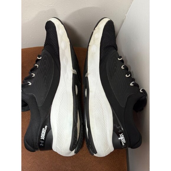 UNDER ARMOUR CHARGED RUNNING SPORT SHOES MENS BIG SIZE 12 BLACK WHITE COMFORT - Picture 7 of 10
